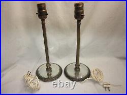 Parts / repair vintage antique GH mirror pedestal lamps lamp light pillar pair