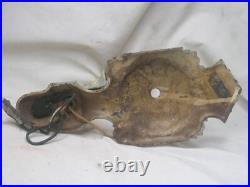 Parts / repair vintage antique electric sconce lamp light cast iron wall fixture