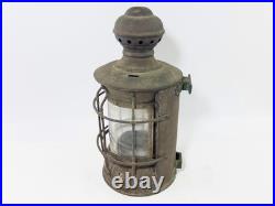 Perkins PERKO Brass Marine Ship Lantern, Incomplete Parts Or Repair, Resto