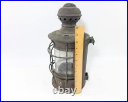 Perkins PERKO Brass Marine Ship Lantern, Incomplete Parts Or Repair, Resto