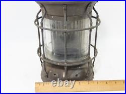 Perkins PERKO Brass Marine Ship Lantern, Incomplete Parts Or Repair, Resto