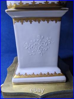 Porcelaine de Paris Louis XVI Revival Lamp Complete Parts 1890-1910
