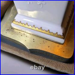 Porcelaine de Paris Louis XVI Revival Lamp Complete Parts 1890-1910