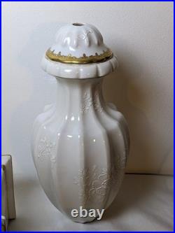 Porcelaine de Paris Louis XVI Revival Lamp Complete Parts 1890-1910