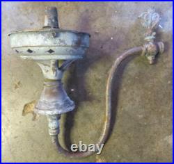(Qty-4) Antique Gas Light Lamp Brass Arms & Burners with Shade Holders