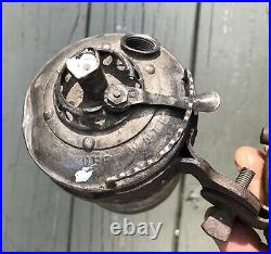RARE ANTIQUE VINTAGE BICYCLE CARBIDE HEAD LAMP Parts With Clamp