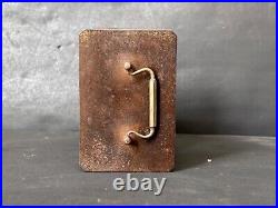 Rare Old Vintage Handmade Brass Work Rustic Iron Carriag Clock Case Frame Parts