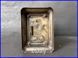 Rare Old Vintage Handmade Brass Work Rustic Iron Carriag Clock Case Frame Parts
