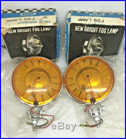 Rare Vintage Fog Light Fog Lamp Clear Yellow Like Lucas Chevy Hotrod Ratrod