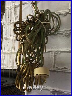 Rare Vintage Hanging Motion Oil Goddess Rain Lamp 44 Parts Repair PROJECT