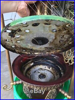 Rare Vintage Hanging Motion Oil Goddess Rain Lamp 44 Parts Repair PROJECT