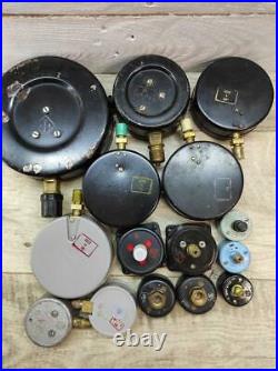 SET OF 15 Vintage Pressure Gauges Steampunk Lamp Parts Industrial Steampunk