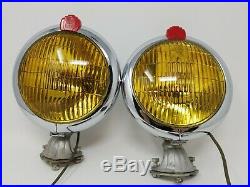 S&M FOG LIGHTS Lamps 670 Original Vintage Accessory Rod Chevy Ford