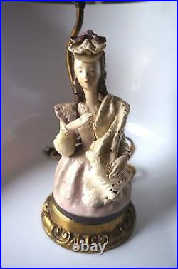 Sale! Victorian Woman On Lamp Base For Parts Or Repair