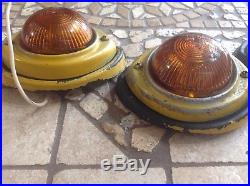 Set 3 KING BEE clearance CAB lamps vintage DIAMOND T truck Light Amber GLASS