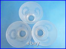 Set 3 Vintage Christmas Bow Frosted Glass Decorative Ceiling Light Shades Parts