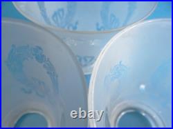 Set 3 Vintage Christmas Bow Frosted Glass Decorative Ceiling Light Shades Parts