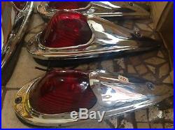 Set 5 Do-Ray no. 410 vintage marker Light fender NIB red GLASS TRUCK CAB LAMP 12v