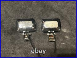 Set Of 2 Cgc Vintage Square Fog Lamps Vintage JPN Import Rare Mortor Cycle Model