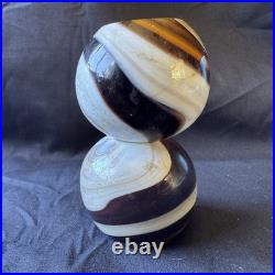 Slag Glass Lamp Spacers Houze Akro Agate Antique Vintage Art Deco Lamp Parts B