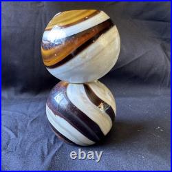Slag Glass Lamp Spacers Houze Akro Agate Antique Vintage Art Deco Lamp Parts B