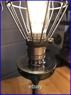 Steampunk Lamp From Vintage Phone Parts With Wood Foundry Base