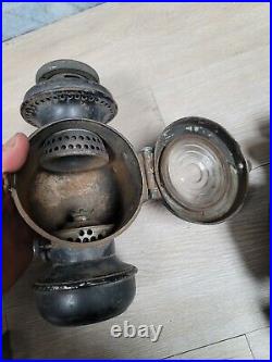 TWO VINTAGE FORD MODEL T KEROSENE CARRIAGE LAMPS And 1 For Parts
