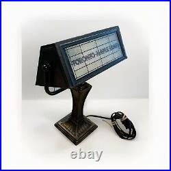 Toronto maple leafs Desk Tiffany Lamp Working Parts Rare Vintage OEM