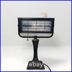 Toronto maple leafs Desk Tiffany Lamp Working Parts Rare Vintage OEM