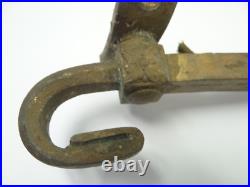 Two Antique Old Brass Metal Gas Lamp Electric Wall Sconce Arms Lighting Parts
