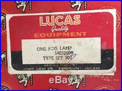 Two-Vintage 1940s Newithbox Lucas Fog Lamps/Long Range Driving Lamps SFT 700S UK