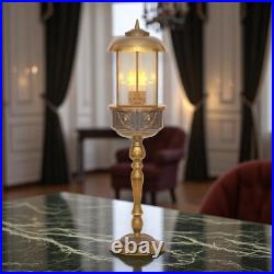 Unique piece Art Nouveau table copper lamp street carcans lamp