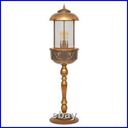 Unique piece Art Nouveau table copper lamp street carcans lamp