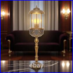 Unique piece Art Nouveau table copper lamp street carcans lamp