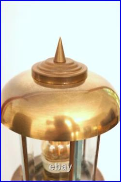 Unique piece Art Nouveau table copper lamp street carcans lamp