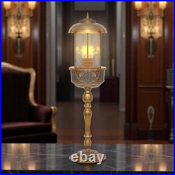 Unique piece Art Nouveau table copper lamp street carcans lamp