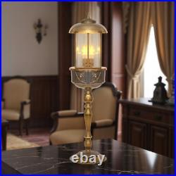 Unique piece Art Nouveau table copper lamp street carcans lamp