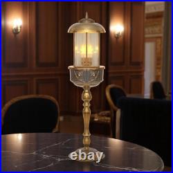 Unique piece Art Nouveau table copper lamp street carcans lamp
