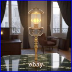 Unique piece Art Nouveau table copper lamp street carcans lamp
