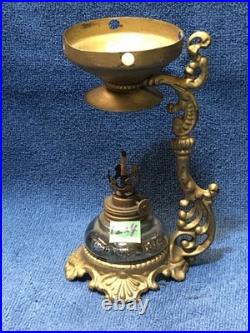 VAPO CRESOLENE Miniature LAMP 4 Fonts, 4 Burners, 4 Holders c1890 Original PARTS
