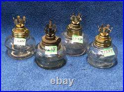 VAPO CRESOLENE Miniature LAMP 4 Fonts, 4 Burners, 4 Holders c1890 Original PARTS