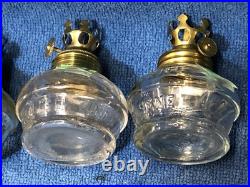 VAPO CRESOLENE Miniature LAMP 4 Fonts, 4 Burners, 4 Holders c1890 Original PARTS