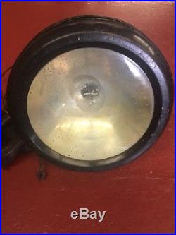 VINTAGE ANTIQUE HARLEY INDIAN PANHEAD MOTORCYCLE SPOT LIGHT LAMP 1930's OLD SOL