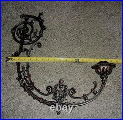 VINTAGE CAST ALUMINUM Chandelier ARMS Or Lamp Parts 18 Tall x 19 WIDE