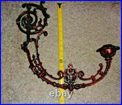 VINTAGE CAST ALUMINUM Chandelier ARMS Or Lamp Parts 18 Tall x 19 WIDE