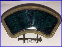 VINTAGE Early UNIQUE BLUE STOP TAIL lamp TAG Light AUTO Automobile TRUCK Car old