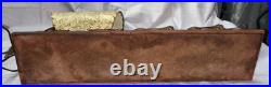 VINTAGE United Clock Model No. 550 Covered Wagon Brass Lamp / Clock USED/WORKS