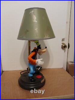 VTG 20 Disney Goofy Animated Talking Lamp with original shade PARTS & REPAIR