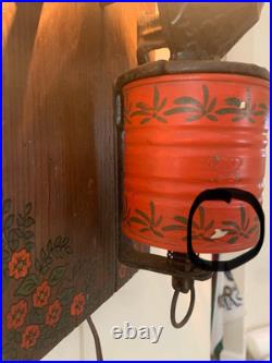 VTG Arcade Crystal Coffee Grinder LAMP, Cast Iron