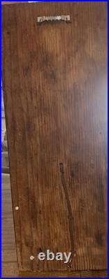 VTG Arcade Crystal Coffee Grinder LAMP, Handcrafted Cast Iron Wall Mounted, Red